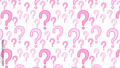 Seamless background illustration with question marks.