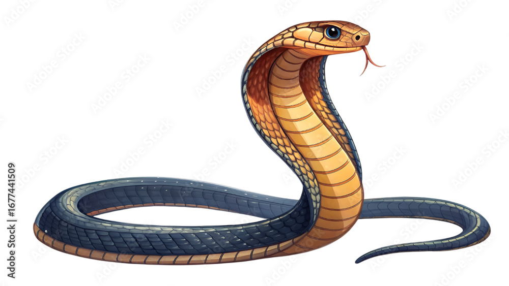 Fototapeta premium snake isolated on transparent background