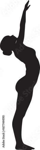 A person standing, leaning sideways with one arm extended overhead to stretch their side.