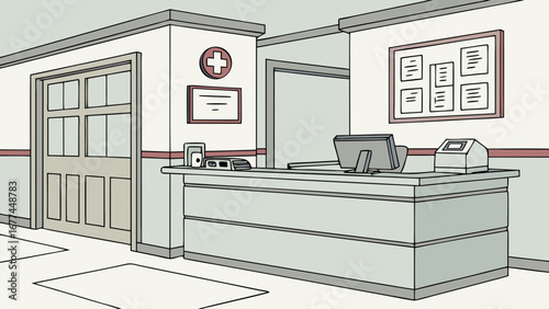 hospital reception desk