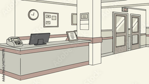 hospital reception desk