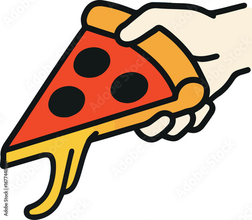 pizza shilhouette vactor illustration 2025
