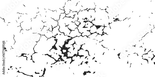 White black grey wall, floor with cracks, texture background. crack ground for abstract background on white background. grunge background. 
