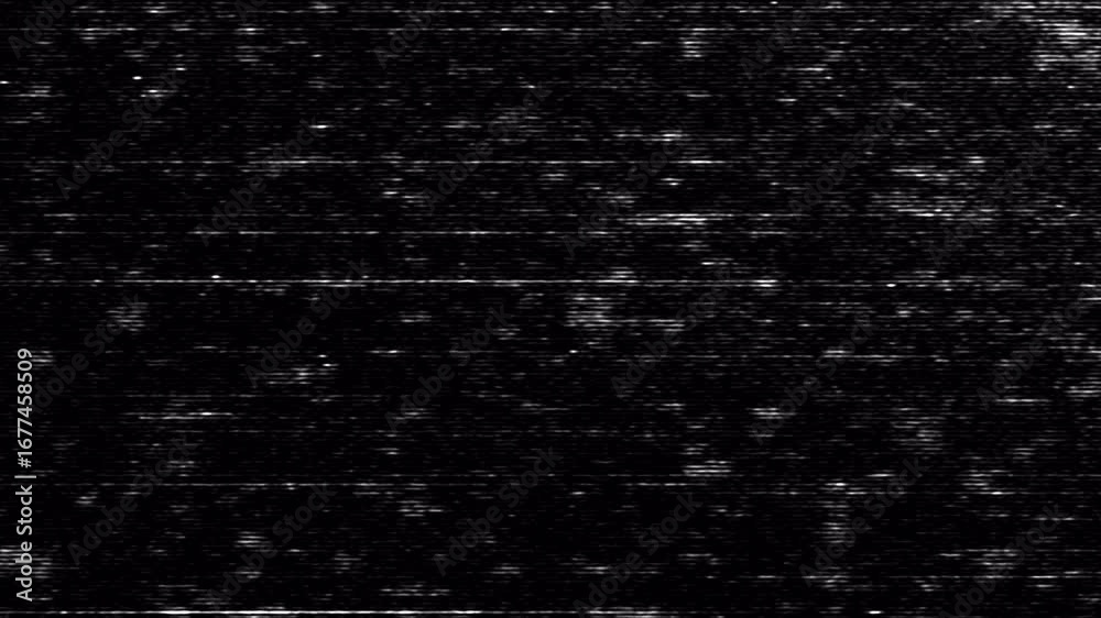 VHS scanning line overlay with analog glitch distortion and nostalgic ...