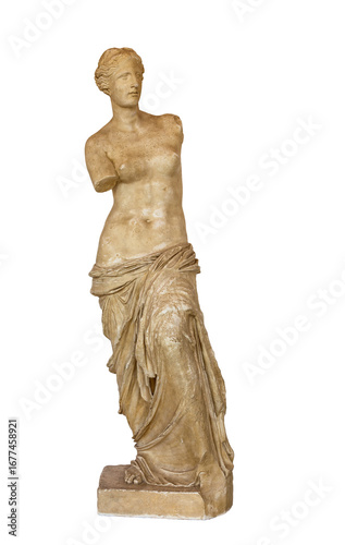 Venus de Milo statue, isolated