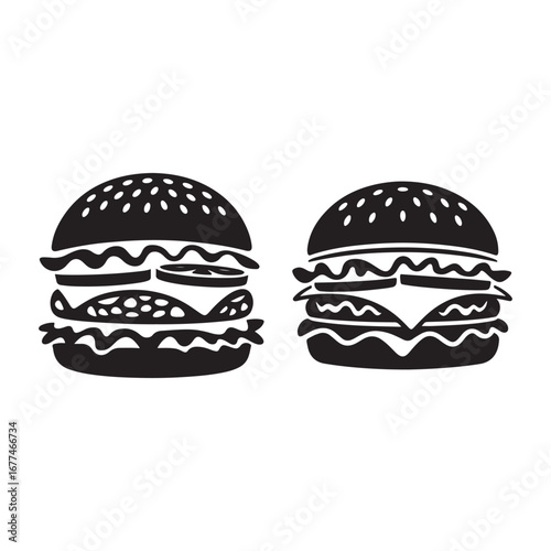 Delicious beef cheeseburger with melted cheese and fresh vegetables on a sesame bun