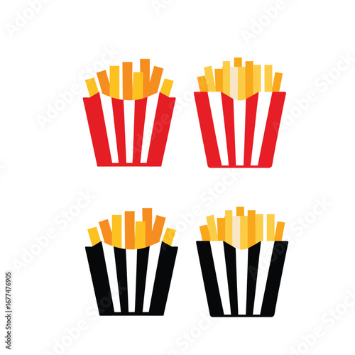 french fries in a box