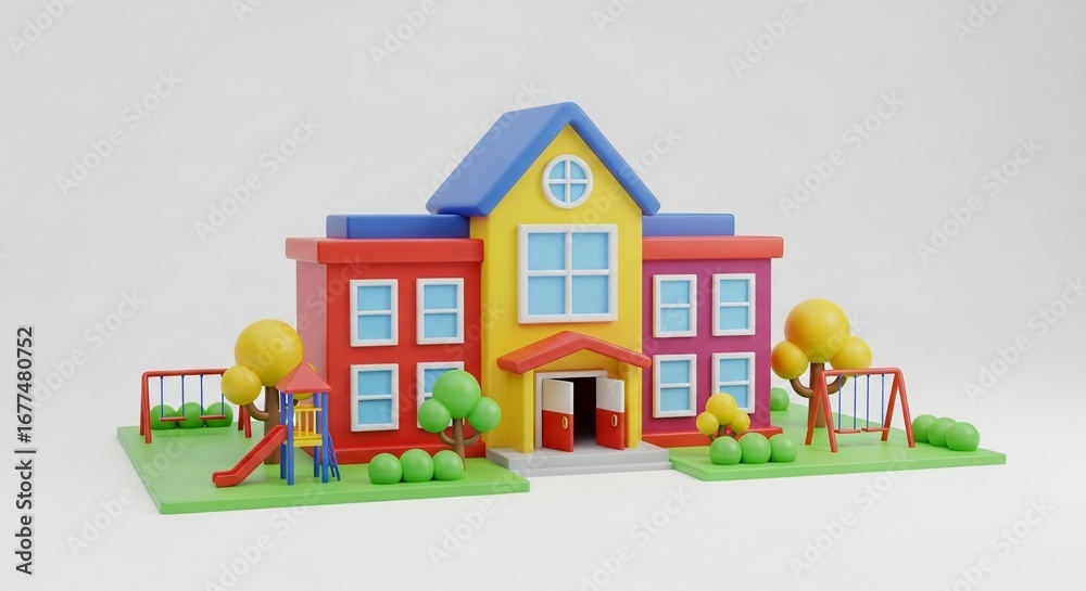 Fototapeta premium house on the playground