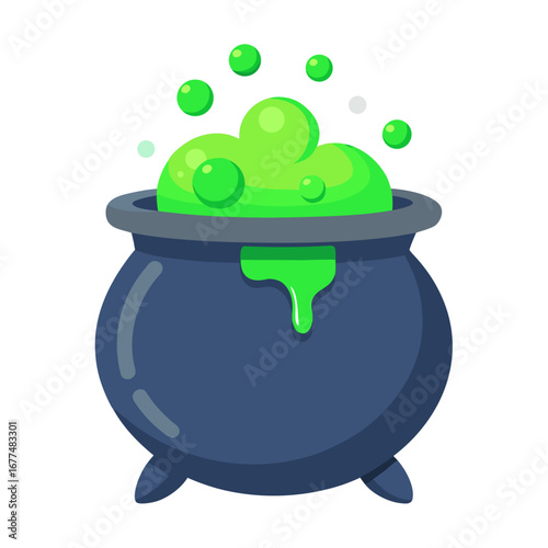 cauldron helloween vector