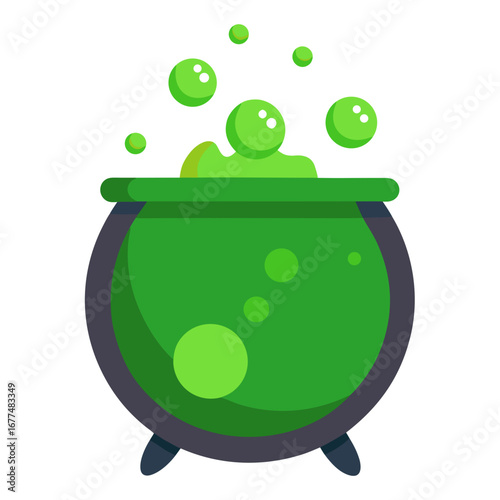 cauldron with green
