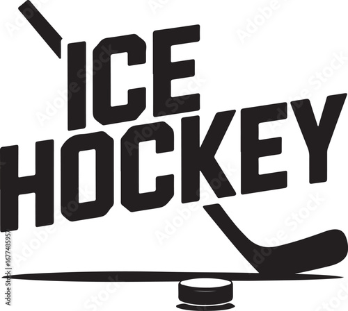 Ice hockey player silhouette t shirt design isolated on transparent background