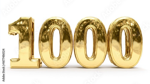 Gold 1000 number, celebratory