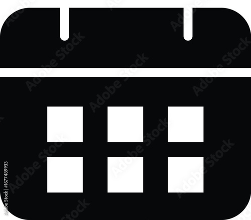 Set of black and white photo frames on white background illustration