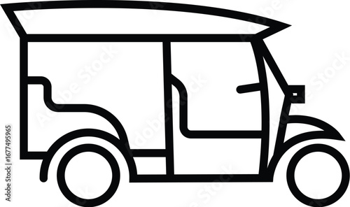 White truck with trailer vector illustration isolated on white background