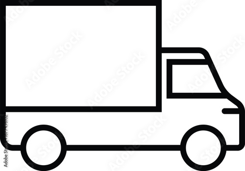 Delivery truck vector illustration with cargo transport design
