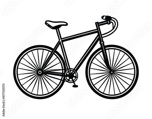 Bicycle Vector Illustration for Cycling and Outdoor Sports