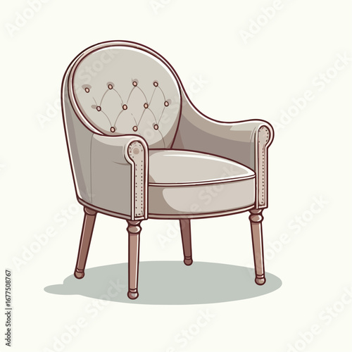 vector illustration of chair