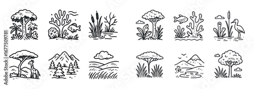 Ecology Icons Grid