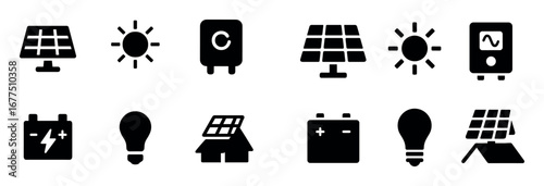 Solar Energy Icons
