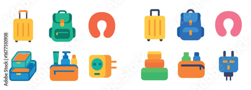 Travel Essentials Icons