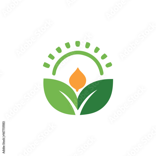 agriculture and eco-friendly themed vector logos.