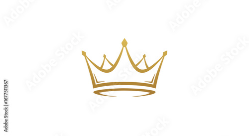 Elegant golden crown symbolizing royalty, leadership, and success for premium branding and luxury.