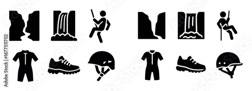 Extreme Canyoning Icons