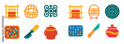 Cultural Crafts Icons