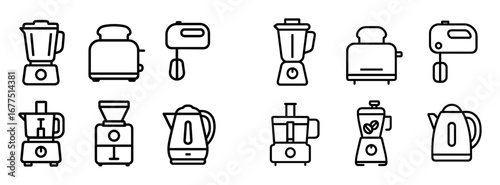 Minimalist Kitchenware Icons