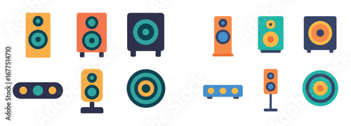 Colorful Acoustic Icons
