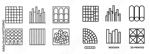 Acoustic Diffuser Icons