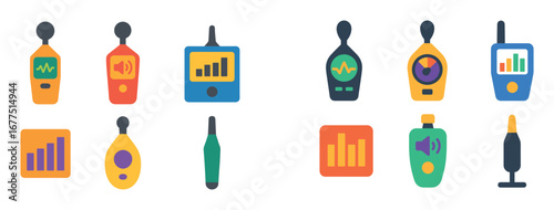 Acoustic Meters Icon Set
