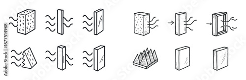 Acoustic Absorber Icons