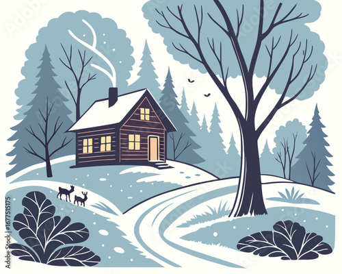 -winter-landscape---cozy-cabin-and-snowy-forest-.eps