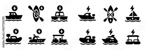 Electric Watercraft Icons