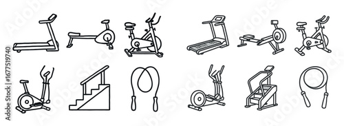 Fitness Equipment Icons