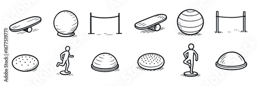 Fitness Balance Icons