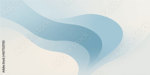 Abstract blue wavy lines create a flowing water pattern, perfect for a vector illustration background