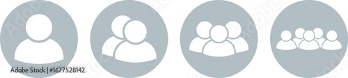 Visual representation of increasing group size and complexity