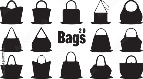 set of shopping bags