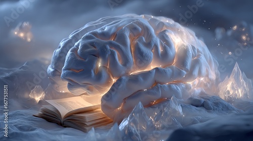 Unlocking potential: brain power, knowledge, and learning concept image