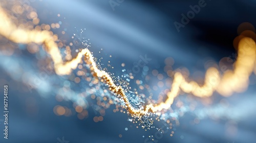 Abstract Energy Flow: An artistic depiction of dynamic energy coursing through space, illustrated as a flowing, blurred light, symbolizing movement and the interconnectedness of elements.