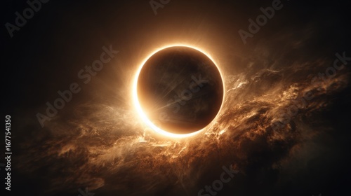 Total solar eclipse imagery captures light in darkness metaphor