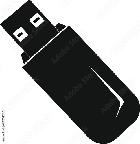 usb flash drive isolated