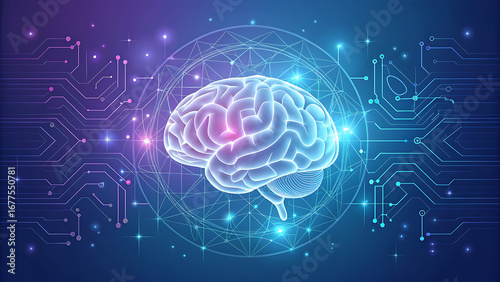 “Digital Brain with Neural Network and Circuitry – Concept of AI, Neuroscience, and Brain-Computer Interface”