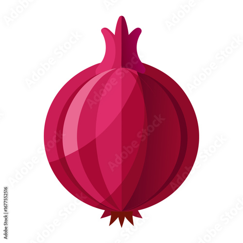 red onion isolated on white