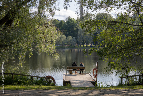 Natural surroundings of Lahti Finland with lush greenery forests and open landscapes in summer season