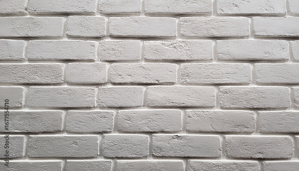 Fototapeta premium textured white brick wall with uneven surface ideal for backgrounds in design projects 2