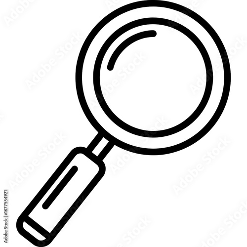 Magnifying Glass Icon Search, Zoom, Discover, Explore, Investigate
