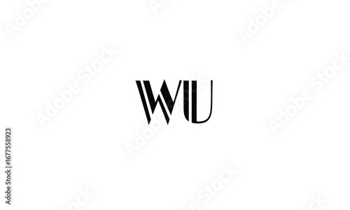 WU,UW,W,U,U,W abstract, letters, logo, monogram, style, symbols, ambitions, icons, 
